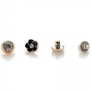 Newest sale exquisite creative avant-garde garment button fashion bulk uv rhinestone buttons