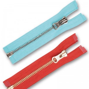 metal zipper finished zipper metal zip closed end and open end two ways 3