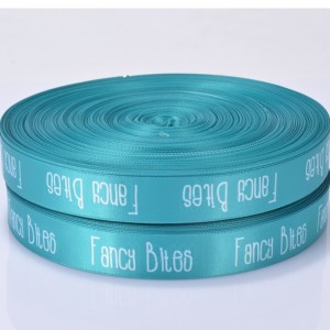 3# Custom logo polyester printed satin ribbon