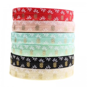 12#  custom High Quality 5/8 Fold Over Elastic