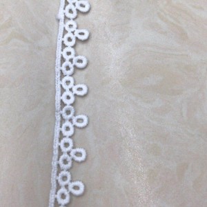 5# milk silk lace， Polyester / Nylon lace，cotton lace