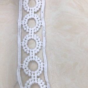 7# milk silk lace， Polyester / Nylon lace，cotton lace