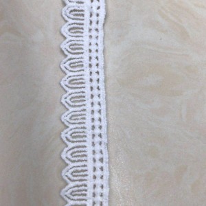 8#  milk silk lace， Polyester / Nylon lace，cotton lace