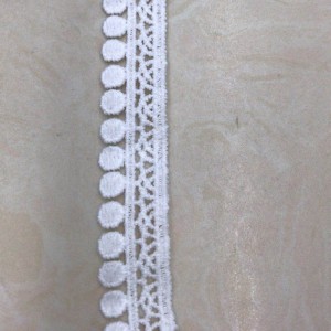 19#  milk silk lace， Polyester / Nylon lace，cotton lace