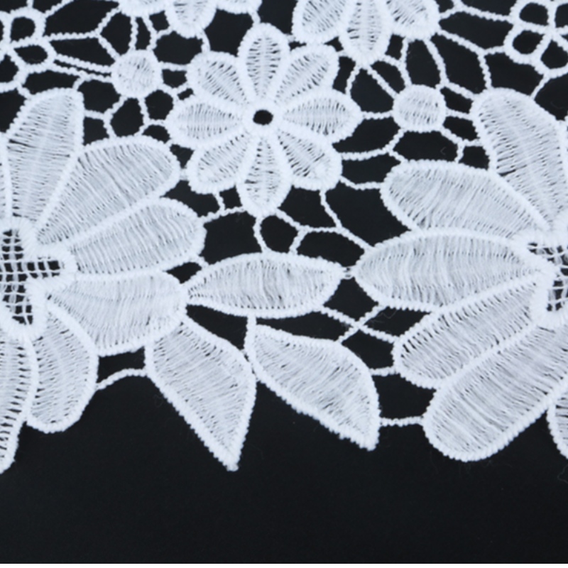 Pure lace fabric embroidered polyester lace fabric, milk silk, lace.Polyester / Nylon lace，cotton lace