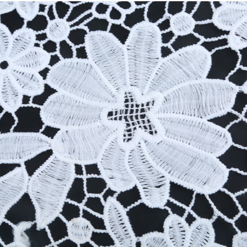 Pure lace fabric embroidered polyester lace fabric, milk silk, lace.Polyester / Nylon lace，cotton lace