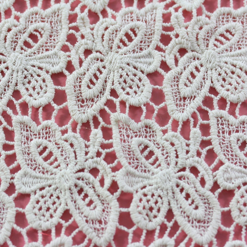 New cotton italian lace fabric beautiful water soluble butterfly fabrics for clothing
