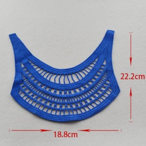 New Fashion Polyester Lace Collar Neckline Design For Swimwear